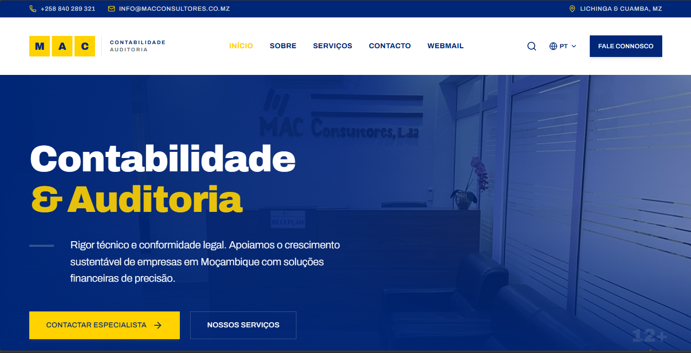 Website da Mac