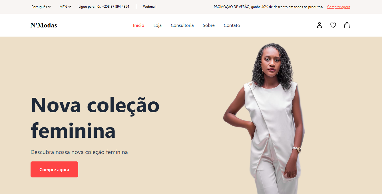 Website da NModas